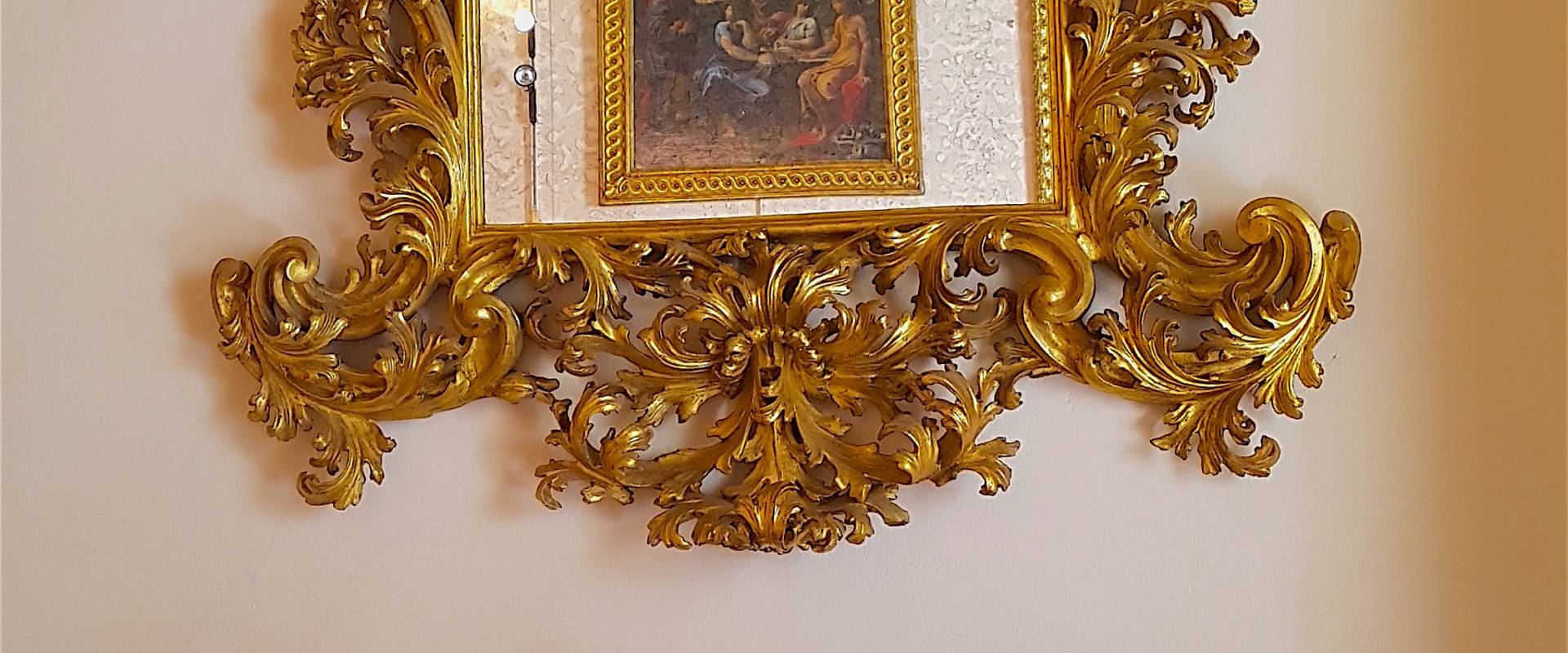 Palazzo Pepoli Campogrande - Sala dell'Olimpo nello specchio Abramo visitato dagli angeli ludovico carracci foto di Opi1010